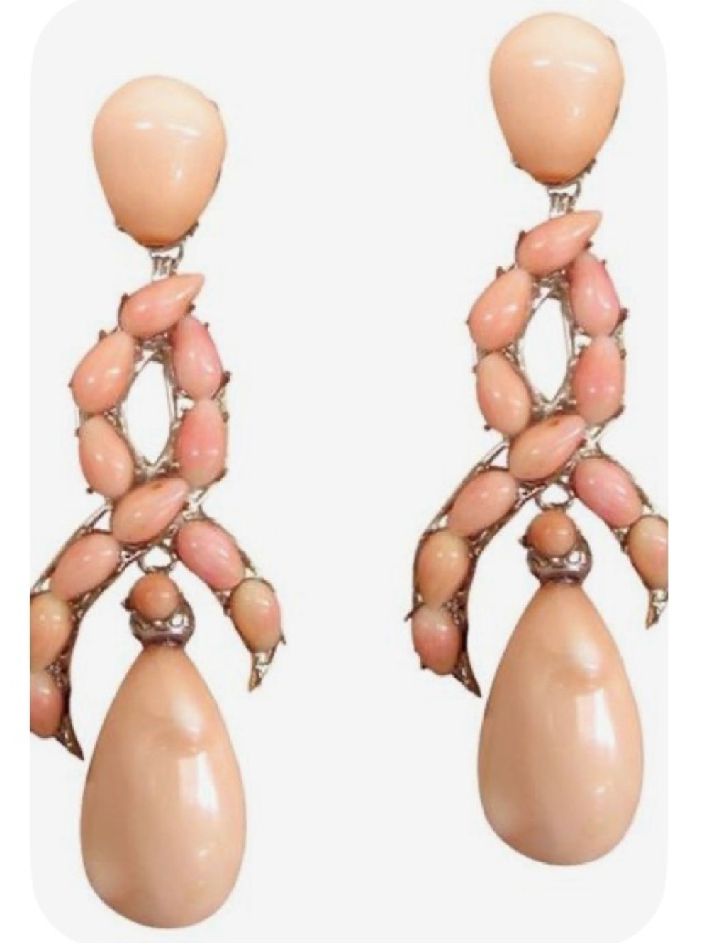 Siman Tu Coral Drop Earrings
